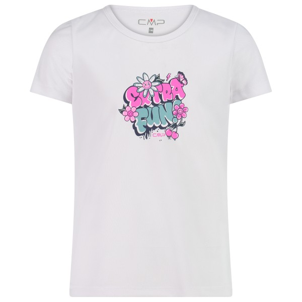 CMP - Girl's T-Shirt Piquet Print - Funktionsshirt Gr 110 weiß CMP - Girl's T-Shirt Piquet Print - Funktionsshirt Gr 110 weiß von CMP