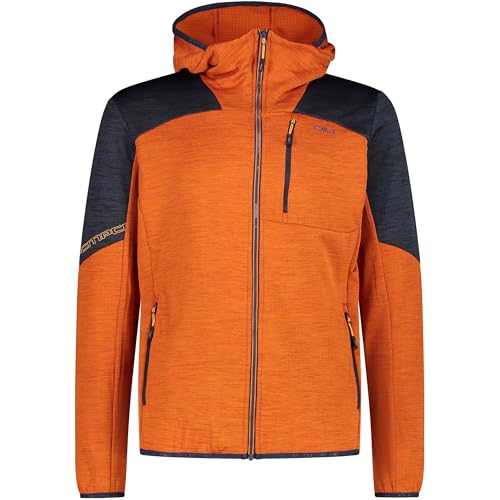 CMP - Herren Grid Tech Fleece Jacke mit fester Kapuze, Jaffa Mel., 56 CMP - Herren Grid Tech Fleece Jacke mit fester Kapuze, Jaffa Mel., 56 von CMP