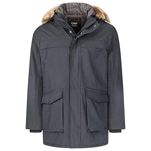 CMP Herren Jacke Parka, Nero Melange, 56, 38K2797 CMP Herren Jacke Parka, Nero Melange, 56, 38K2797 von CMP