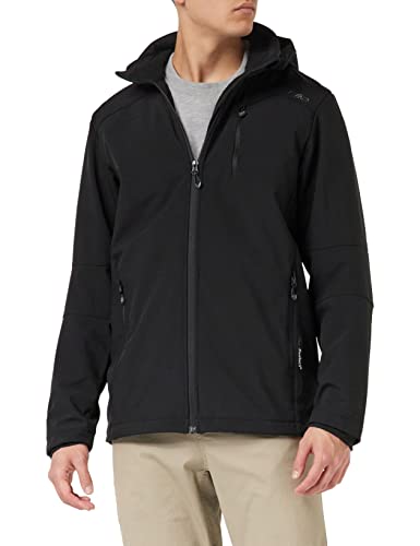 CMP - Herren-Softshelljacke mit abnehmbarer Kapuze, Schwarz, 58 CMP - Herren-Softshelljacke mit abnehmbarer Kapuze, Schwarz, 58 von CMP