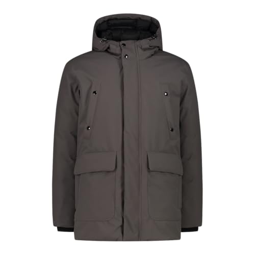 CMP - Herren Jacke lang mit fester Kapuze, Dust, 50 von CMP