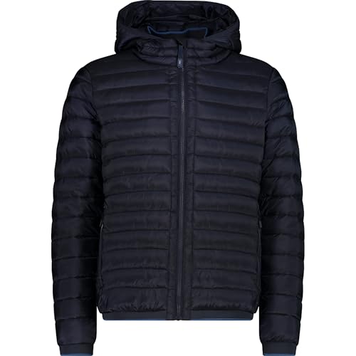 CMP - Herren Nylon Jacke mit fester Kapuze, Black Blue, 48 CMP - Herren Nylon Jacke mit fester Kapuze, Black Blue, 48 von CMP