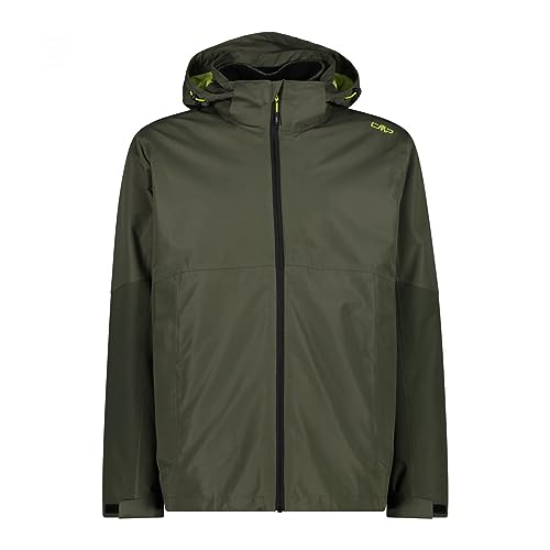 CMP - Herrenjacke, abnehmbare Inn.Jacke mit Kapuze und Reißverschluss, Khaki, 46 von CMP