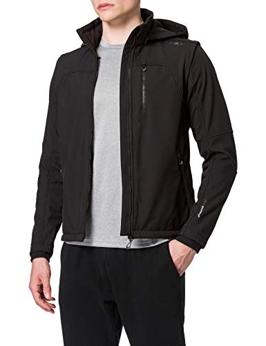 CMP - Herrenjacke mit Kapuze und abnehmbaren Ärmeln, Schwarz, 50 CMP - Herrenjacke mit Kapuze und abnehmbaren Ärmeln, Schwarz, 50 von CMP