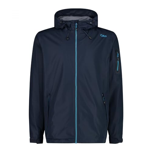 CMP - Herrenjacke mit fester Kapuze, Schwarz Blau, 56 CMP - Herrenjacke mit fester Kapuze, Schwarz Blau, 56 von CMP