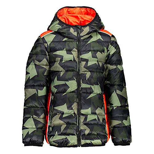 CMP Jacke mit Dupont Sorona Wattierung für Kinder, Oil Green-Nero, 98 von CMP