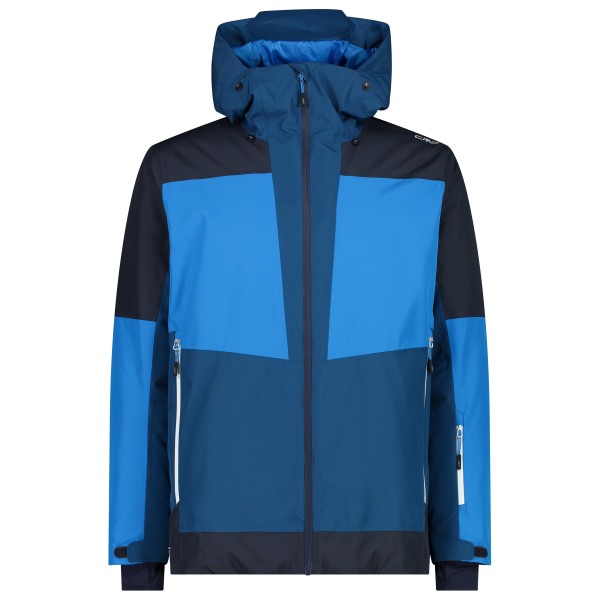 CMP - Jacket Fix Hood PL Pongee Jacquard - Skijacke Gr 56 blau von CMP