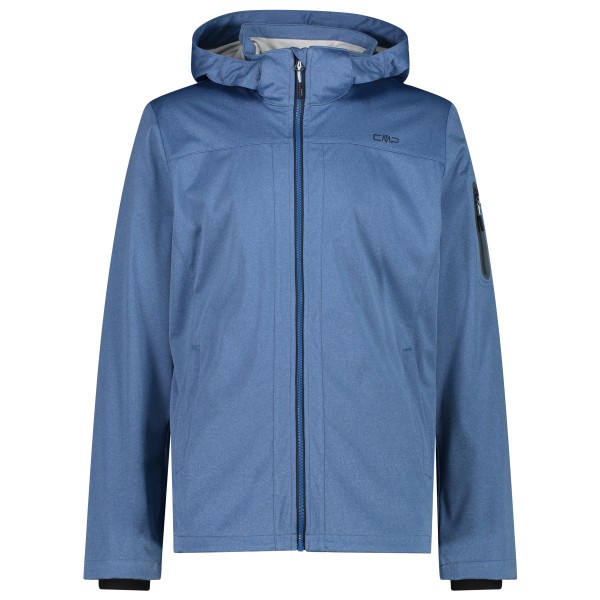 CMP - Jacket Zip Hood Light Melange - Softshelljacke Gr 58 blau von CMP
