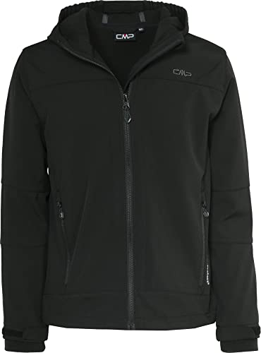 CMP Jungen Softshelljacke Für Kinder Kapuzen Jacke, Schwarz, 176 EU von CMP