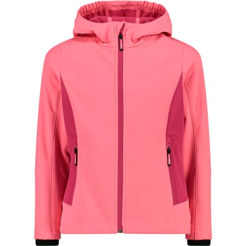 CMP - Kid G-Jacke mit fester Kapuze, Glanz-Fuxia, 128 von CMP