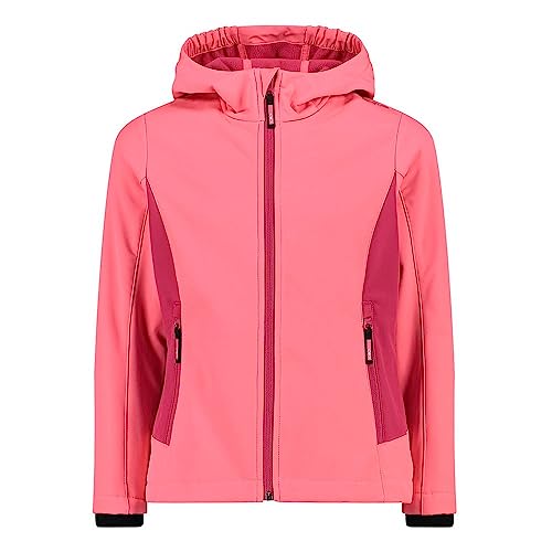 CMP - Kid G-Jacke mit fester Kapuze, Glanz-Fuxia, 140 von CMP