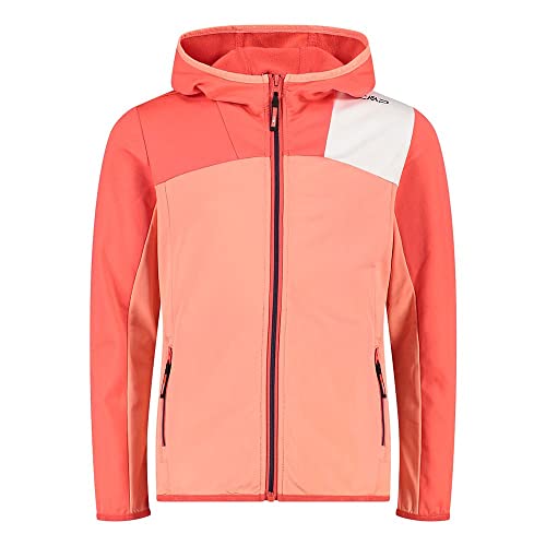 CMP - Kid G Jacket Fix Hood, Girl, Flamingo, 140 von CMP