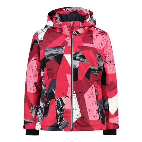 CMP - Kid G Kapuzenjacke mit Druckknöpfen, Fuxia-Anemone-Glanz, 176 von CMP