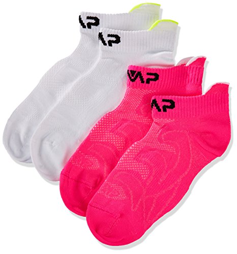 CMP - Ultraleichte Fitnesssocken für Kinder, Weiß-Rosa Fluo, 25/27 von CMP