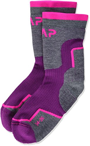 CMP - Kinder-Trekkingsocken aus Wolle, Lila, 34/36 von CMP