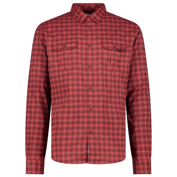 CMP - Longsleeve Shirt with Chest Pockets - Hemd Gr 56 rot von CMP