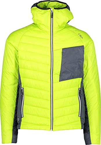 CMP M Jacket FIX Hood IV Gelb, Herren Primaloft Isolationsjacke, Größe 54 - Farbe Acido von CMP