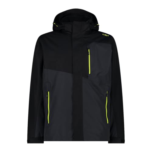 CMP, JACKET ZIP HOOD DETACHABLE INN.JACKET, 31Z1587D, Basic Black, 50, Man CMP, JACKET ZIP HOOD DETACHABLE INN.JACKET, 31Z1587D, Basic Black, 50, Man von CMP