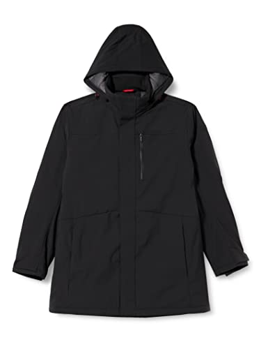 CMP - Leichter Softshell-Parka für Herren mit abnehmbarer Kapuze, Schwarz, 52 CMP - Leichter Softshell-Parka für Herren mit abnehmbarer Kapuze, Schwarz, 52 von CMP