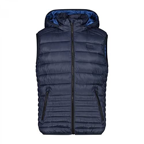 CMP - Man Vest Snaps Hood, Man, Black Blue, 46 von CMP