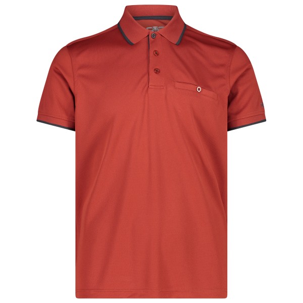 CMP - Polo Polyester - Polo-Shirt Gr 52 rot von CMP