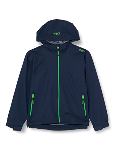 CMP - Regenjacke aus reißfestem Polyester für Kinder, Schwarz Blau, 140 von CMP