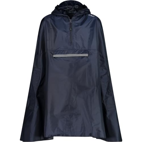 CMP - Regenponcho für Kinder mit fester Kapuze, Schwarz Blau, 140 CMP - Regenponcho für Kinder mit fester Kapuze, Schwarz Blau, 140 von CMP