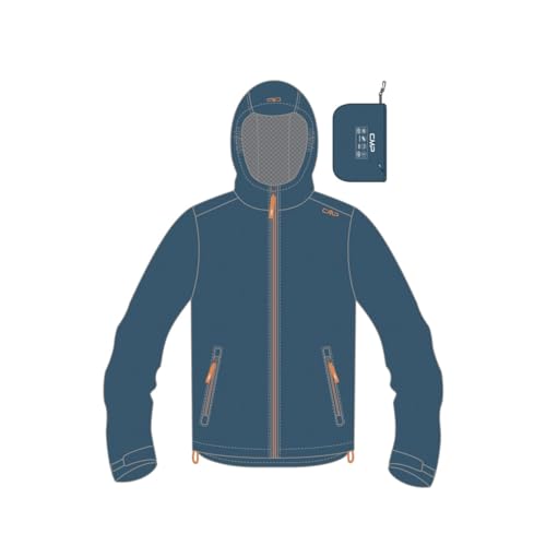 CMP Reißfeste Regenjacke für Kinder mit fester Kapuze Regenjacke Unisex - Kinder und Jugendliche von CMP