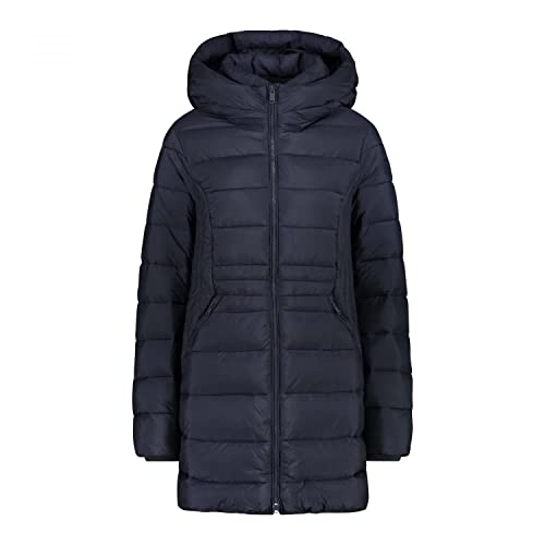 CMP - Reißfester Parka für Damen mit fester Kapuze, Schwarz Blau, D34 von CMP