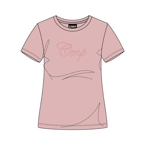 CMP Stretch-T-Shirt aus Jersey für Damen, Rosa, 54 von CMP