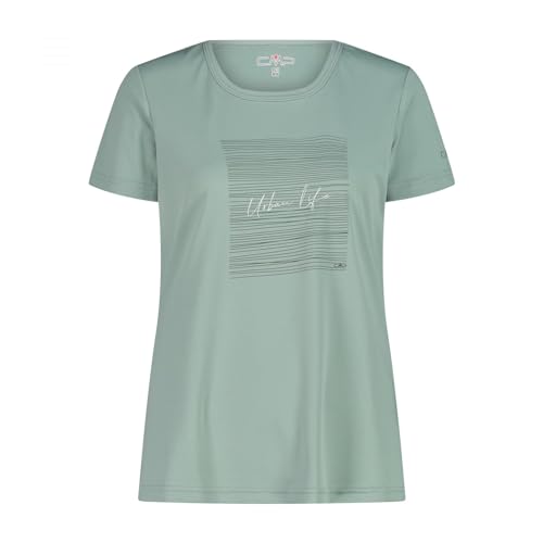 CMP T-Shirt Pour Femme T-Shirt Femme, Jade, 34 von CMP