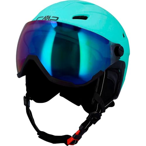 CMP Uni – Erwachsene Wa-2 Ski Helmet with Visor Skihelm mit Visier, Aqua (blau), Turchese von CMP