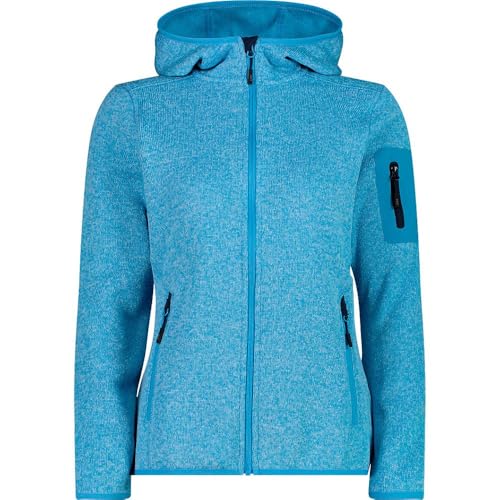 CMP - Woman Jacket Fix Hood, Niagara-B. Blue, 46 von CMP