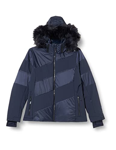 CMP - Damen-Ripstop-Jacke mit abnehmbarer Kapuze, Schwarz Blau, D38 CMP - Damen-Ripstop-Jacke mit abnehmbarer Kapuze, Schwarz Blau, D38 von CMP