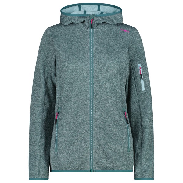 CMP - Women's Jacket Fix Hood Knitted + Mesh - Fleecejacke Gr 40 türkis CMP - Women's Jacket Fix Hood Knitted + Mesh - Fleecejacke Gr 40 türkis von CMP
