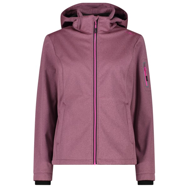CMP - Women's Jacket Zip Hood Melange Softshell - Softshelljacke Gr 50 lila CMP - Women's Jacket Zip Hood Melange Softshell - Softshelljacke Gr 50 lila von CMP