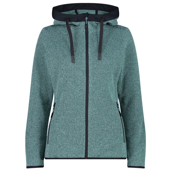 CMP - Women's Jacquard Knitted Jacket Fix Hood - Fleecejacke Gr 46 türkis CMP - Women's Jacquard Knitted Jacket Fix Hood - Fleecejacke Gr 46 türkis von CMP