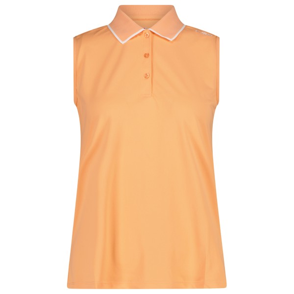 CMP - Women's Polo Sleeveless - Polo-Shirt Gr 42 orange/beige von CMP