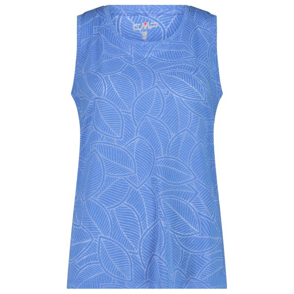 CMP - Women's Sleeveless Burnout Jersey T-Shirt - Top Gr 38 blau von CMP