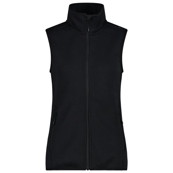 CMP - Women's Vest Jacquard Knitted - Fleeceweste Gr 40 schwarz von CMP