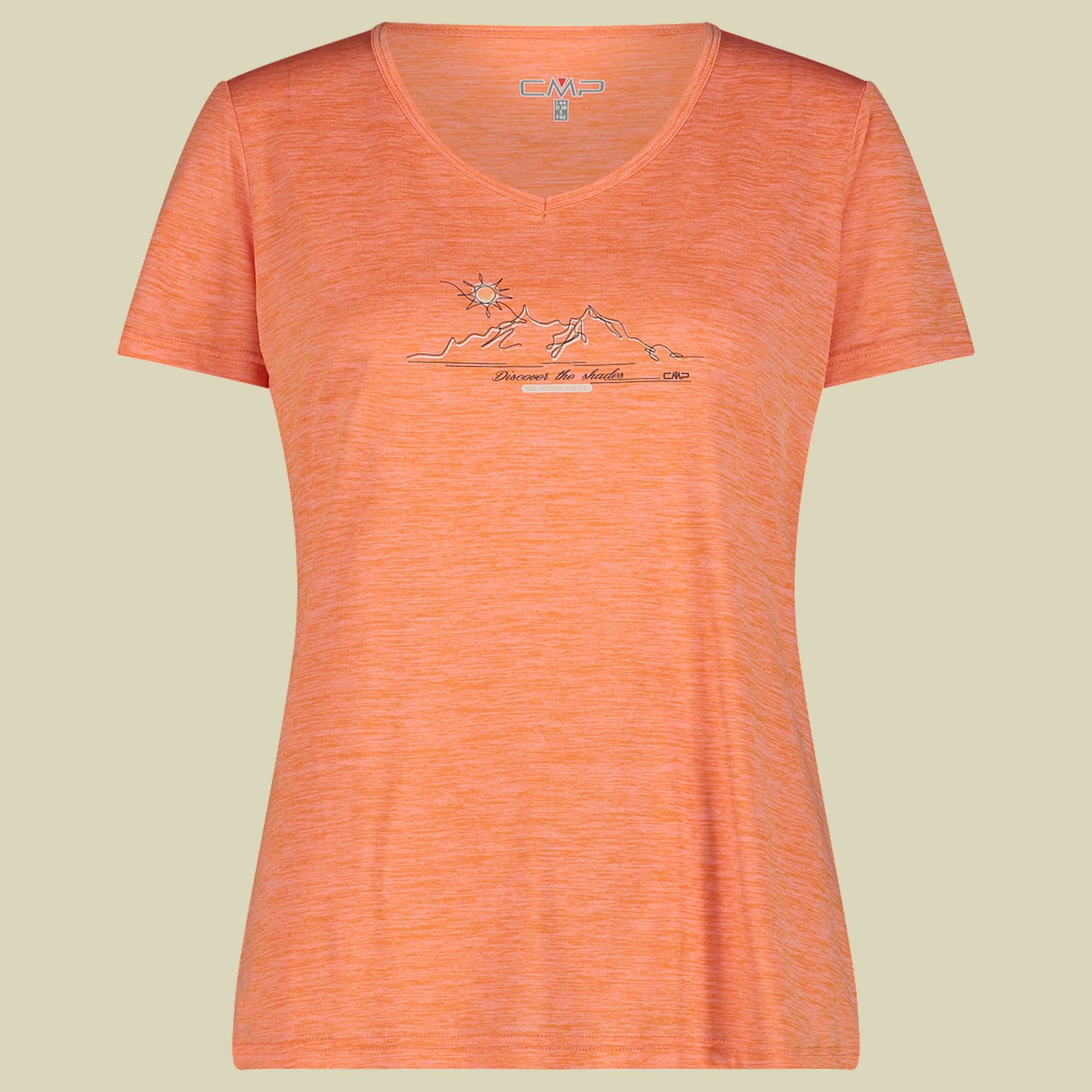 Woman T-Shirt Light Melange Jersey 39T6136 orange 36 - C697 tangeri melange Woman T-Shirt Light Melange Jersey 39T6136 orange 36 - C697 tangeri melange von CMP
