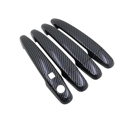 Autotürgriff, 4 PCS Carbon Faser Türgriff Abdeckung Trim Auto Kappe Aufkleber Zubehör für Subaru für Legacy für BM BR 2010-2014 von CMSMFDC