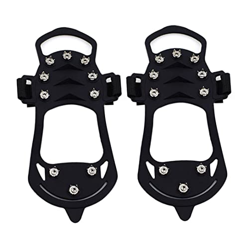 Eisgriffe Schneecrampons Traktion Stollen Schuhstiefel Grippers Anti -Slip mit 10 Bolzen Spikes l von CNAFGBGG