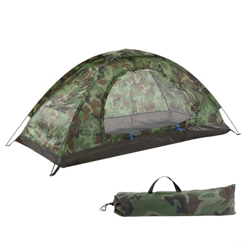 1 2 Personen Camping Zelt Ultraleicht Camouflage Garten Sonnenschutz Outdoor Wandern Zelt für Trekking, Camping(1 Person) von CNANRNANC