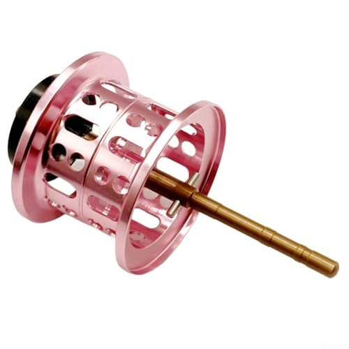 CNANRNANC Angelspule für DAIWA TATULA 80, modifizierte, leichte, glatte Spule, Wassertropfenrad, Angelrolle, Teil 6G, Aluminiumlegierung (Rosa) von CNANRNANC