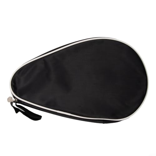 CNANRNANC Leicht zu transportieren, hervorragender Schutz, tragbare Tischtennisschläger-Tasche, Kürbis-Typ Paddeltasche (schwarz) von CNANRNANC