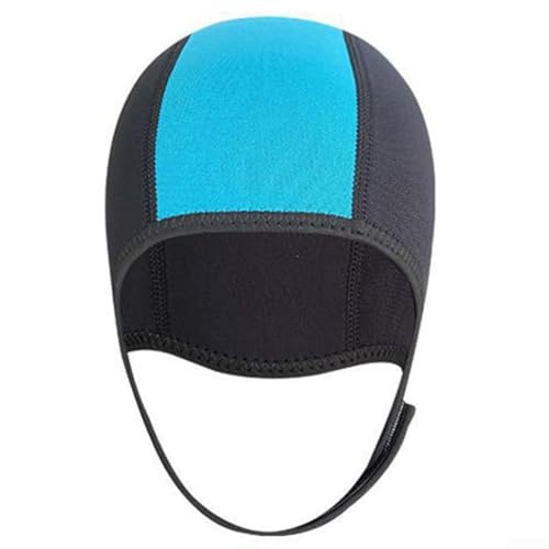 Schwimmhaube, Neopren-Tauchkappe, schützt Haare und Augen, ideal für Wassersport (blau) von CNANRNANC