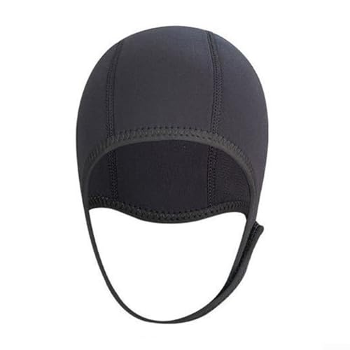 Schwimmhaube, Neopren-Tauchkappe, schützt Haare und Augen, ideal für Wassersport (schwarz) von CNANRNANC