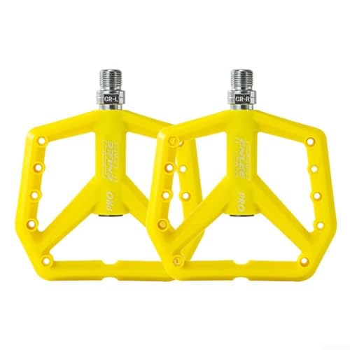 Verbessertes Design für Langlebigkeit, Nylon-Pedal mit korrosionsbeständigem Körpermaterial (gelb) von CNANRNANC
