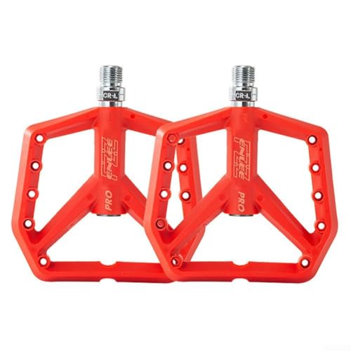 Verbessertes Design für Langlebigkeit, Nylon-Pedal mit korrosionsbeständigem Körpermaterial (rot) von CNANRNANC